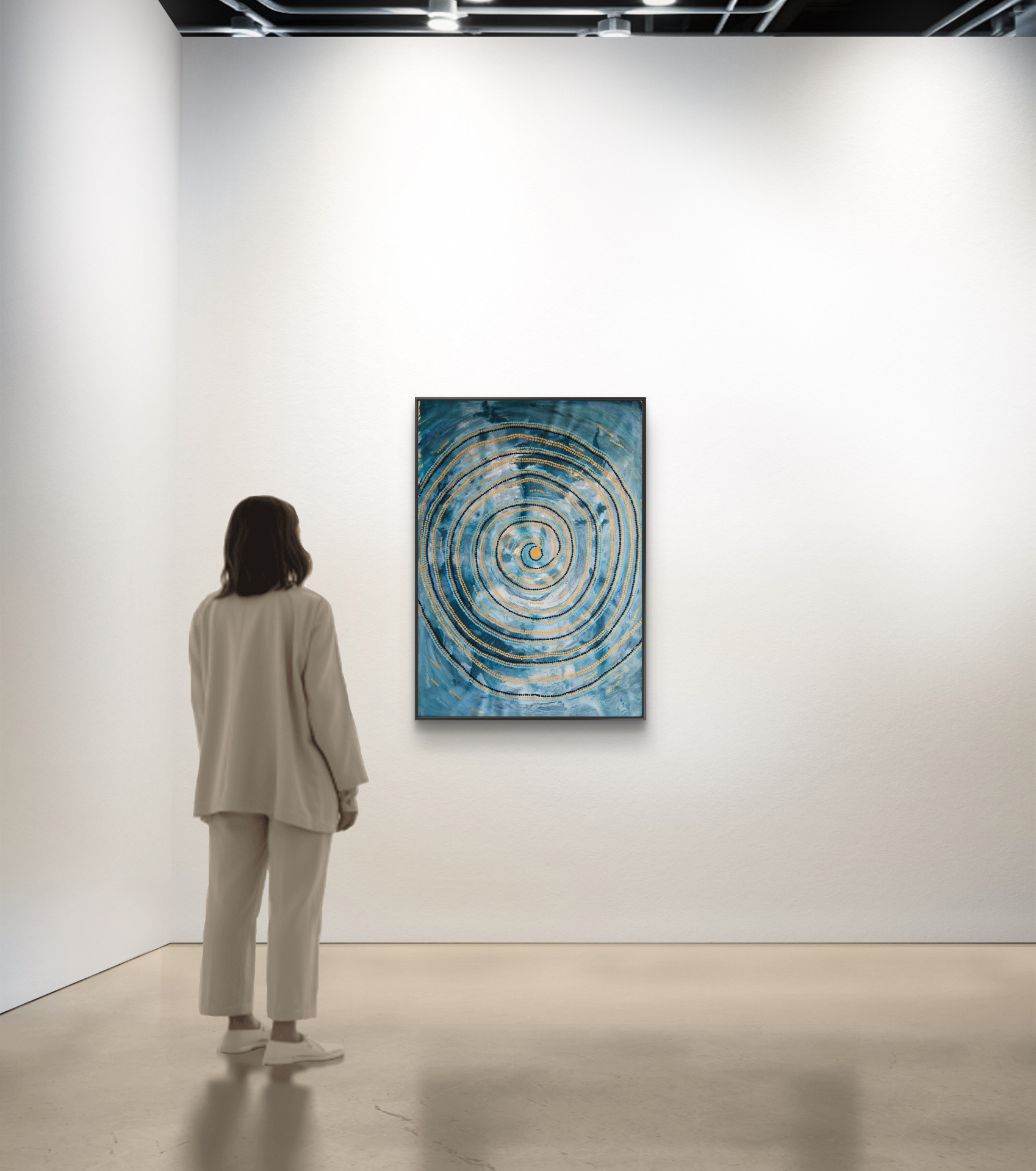 In the Stillness of the Storm — installed in interior